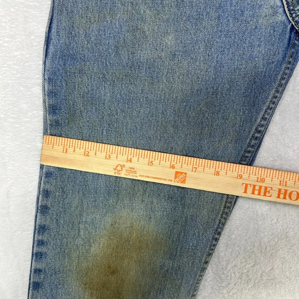 Levi's 505 Jeans Men's‎ Blue Denim Pockets Regular Fit Straight Zip Fly - 28X33